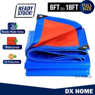Canvas Canopy 6ft 8ft 9ft 10ft 12ft Kaki Blue Orange Kanvas Khemah Kolam Tutup Kereta Lori Atap Shad
