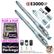E8 E3000 620MM ( 4CH 433MHZ H5)    ( SET )   SWING ARM AUTOGATE HEAVY DUTY DREAM ARM AUTO GATE SYSTE