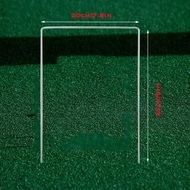 Set of 9 Croquet Wickets Replacement, 9 * 7.8 inch Arch Style Metal Croquet Hoop Replacement for Fam