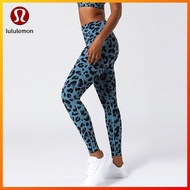 Lululemon new style yoga pants leopard pattern hip lifting and abdomen closing high elastic Leggings MM122