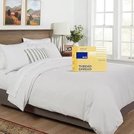 THREAD SPREAD King/California King Duvet Cover, 600 Thread Count Sateen 3Pc Egyptian Cotton Duvet Co