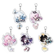 Game Honkai:Star Rail Key Chain Cartoon Figure Cyrene Evernight Dan Heng Pendant Keychain