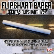 Flipchart Paper (Flip Chart Paper) HVS 70gsm (roll) | Contains 25 sheets
