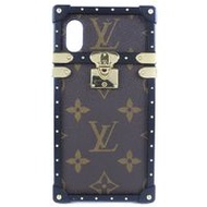 二手LOUIS VUITTON iPhone X/XS Eye Trunk 手機殼 M62618 字母帆布 iPhone 手機殼,適用於 iPhone X/XS。男女通用。
