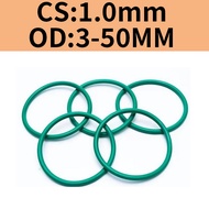 [FKM] Green Fluoride Rubber O-Ring CS1.0mm * OD4-33mm Sealing Ring