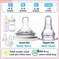Baby Pacifier For Pigeon slim neck/Avent wide neck Baby Pacifier Rubber Milk Bottle Pacifier Nipple Peristaltic Milk Bottle Food Grade Standard Silicone Material BPA FREE Pacifiers XNZ