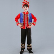 56 Ethnic Minorities Kids Costume Miao Buyi Gaoshan Naxi Dance Performance Zhuang March 3