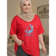 2Y585 [AIYOU] XL-5XL T shirt Women Plus Size Tshirt Woman Casual Crop Top Couple T Shirt Plus Size C