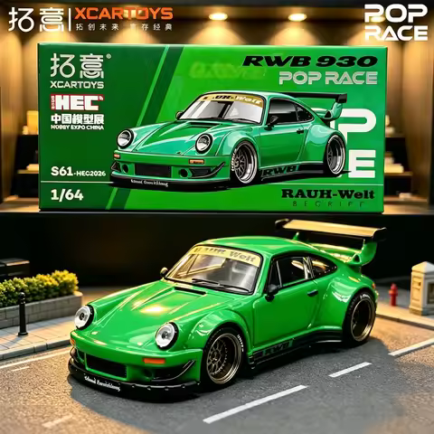 New In Stock Xcartoys Pop Race 1:64 Porsche Rwb 930 Rauh-Welt Begriff Diecast Model Hec China Expo E