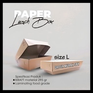 Paper Lunch Box laminated brown kraft Lunch Box/ kraft Lunch Box/