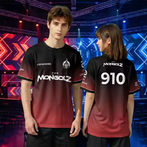 CS2 The MongolZ Esports Club Jersey 910 TECHNO4K Mongolian Twin Stars Training Wear Men's And Women'