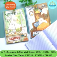 (New model) a4 horizontal notebook 200 million / 260 million / 320 million Simple / Capy Bara Genius