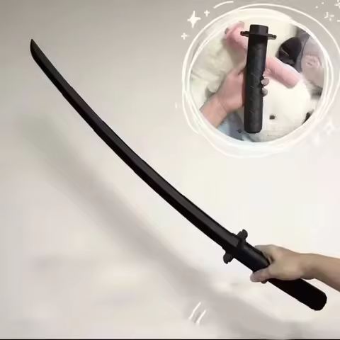 Adult Photobooth Props Japanese 3D Gravity Knife Katana Stretchable Cosplay Decompression Creative R