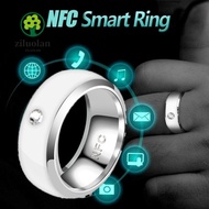 ZILUOLAN Finger Digital Ring, Wearable Connect Stainless Steel NFC Smart Ring, Creative Waterproof M