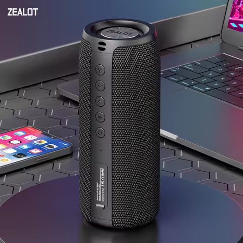 ZEALOT-S51 Bluetooth Speaker Bass Powerful Wireless Subwoofer Waterproof Sound Box Supports TF TWS U