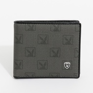 PLAYBOY 包包【永和維娜】Debonair系列灰色短夾 皮夾，簡約時尚，成熟男士首選 