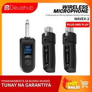 Deuahub Wireless Microphone Converter XLR Transmitter and Receiver System for Dynamic Guitar Mixer
