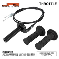 สายลิ้นปีกผีเสื้อมอเตอร์ไซค์สายเกลียวหมุนที่จับสายจับสำหรับ CRF250R CRF250X CRF450X 2004-2014 CRF450
