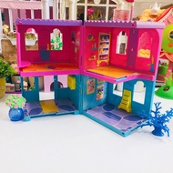 🩷 Second-Hand Polly Pocket House Cute No Play Equipment There Is Color Roof Door.