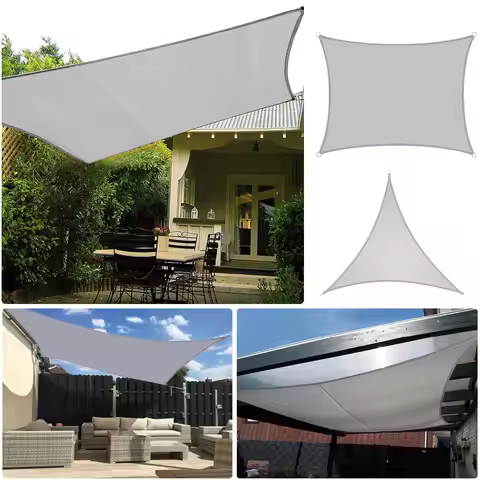3/4*5m 5*6m 6*8m UV Protection 70% Waterproof Oxford Cloth Outdoor Sun Sunscreen Shade Sails Net Can