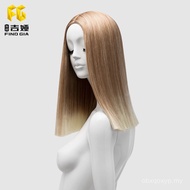 Model Alat Peraga Rambut Palsu Jia Memakai Alat Peraga Rambut Palsu Siri Rambut Lurus Licin Kuning A