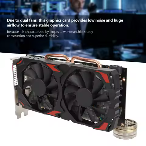 RX580 8G 256Bit Graphics Card GDDR5 Memory Video Gaming Card Dual Cooling Fan PCIE3 0x16 for Desktop