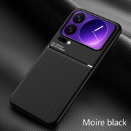 Leather Casing for Xiaomi 17 Pro 5G Xiomi 17Pro 25098PN5AC Phone Case Car Magnetic Holder Soft Silic