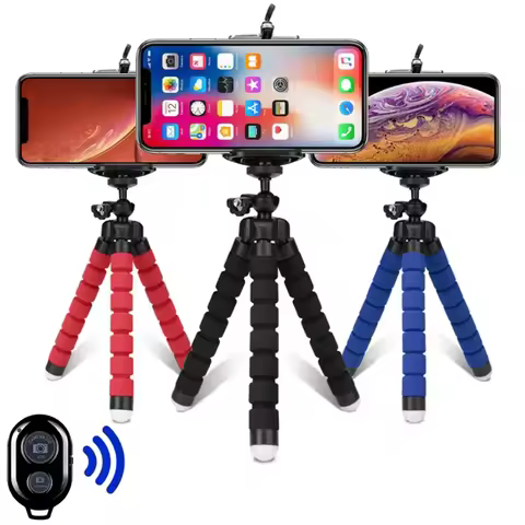 Tripods Tripod For Phone Mobile Camera Holder Clip Smartphone Monopod Tripe Stand Octopus Mini Tripo