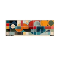 Bauhaus 1923 Art Abstract Canvas Prints Poster Japanese Retro Large Horizontal Art Prints Wall Art H