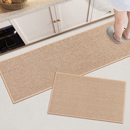 【Ready Stock】Waterproof Non Slip Kitchen Runner Rug Water Oil Absorbing Floor Mat For Door Bathroom 