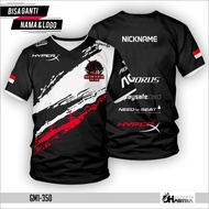 Latest 2022 Custom Esports Gaming Jersey with Full Print Name and Logo