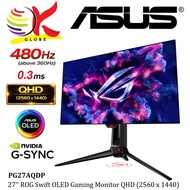 ASUS 27 Inch ROG Swift OLED PG27AQDP QHD 2560x1440 480Hz 0.03ms Monitor OLED Panel HDR for PC Deskto