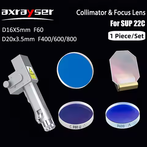 SUP22C Laser Collimator Focusing Lens Rust Removing Dia.16mm F60mm Dia.20mm F400/600/800mm for Handh