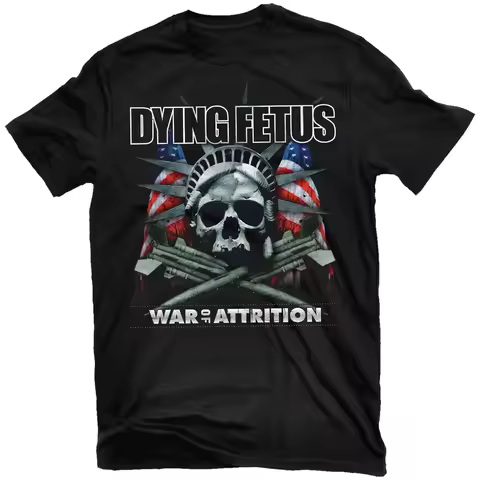 Dying Fetus War of Attrition T-Shirt Men's and Women's Short Sleeve Brand Tshirt Summer Sports Tops