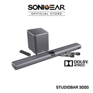 SonicGear StudioBar Dolby Atmos Series With 5.1.2 / 7.1.4 Channel w Wireless Subwoofer l Karaoke Function (Free Dual UHF Microphone) Local Fast Delivery