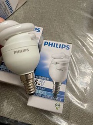 Philips飛利浦 LED 燈泡螺旋形白光細頭