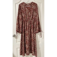 Floral Long Dress Soul Brand Bust 36 Waist 28-34 Hips 50 Length 47 Second Hand