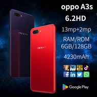 ของแท้ 100% OPPO A3S  มือถือใหม่เอี่ยม จอ 6.2 นิ้ว ภาพถ่ายชัดมาก 13 ล้านพิกเซล RAM6/ROM128 ประกัน 1 ปี