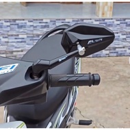 Mirror H2C V2, Mirror H2C model V2 Black/Silver, full standard mirror surface, motorcycle rearview m