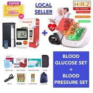 🇲🇾[BUNDLE SET] BP MONITOR + FULL SET GLUCOMETER ALAT CHECK GULA BLOOD PRESSURE