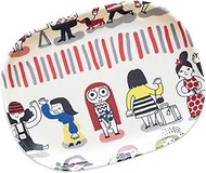 RiCONIC 0009 Upholstered Oval Tray, 6.5 x 5.1 inches (16.5 x 13 cm), White