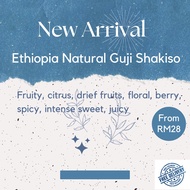 [Roast to Order] Ethiopia Natural Guji Shakiso Coffee Beans 270/540/1008g Biji Kopi Istimewa Ethiopi