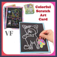 Magic Color Rainbow Scratch Art Paper Card Colorful scratch Art [Random Design] Children Fun Art DIY Art Craft