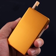 ✓♘ﺴ Creative Automatic Ejection Holder Metal Box Aluminum Pocket Cigarette Case Fashion Cigarette Accessories Smoker Tools Gift