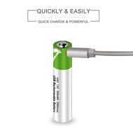 Rechargeable AAA battery1.5V Type-C No.7 triple A lithium ion USB