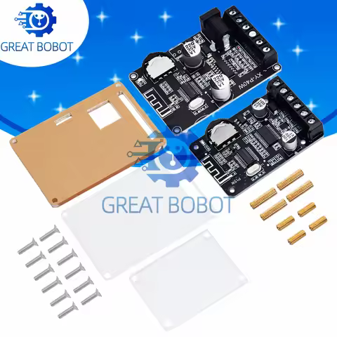 BS 10W/15W/20W Stereo Bluetooth Power Amplifier (1PC): XY-P15W/XY-P40W 12V/24V High-Power Digital Mo