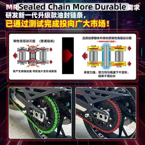 Colorful Motorcycle Chain Oil Seal Chain O/X-Ring FOR KAWASAKI ZX-4R ZX-4RR Z400 Z500 Z300 Z250 NINJ