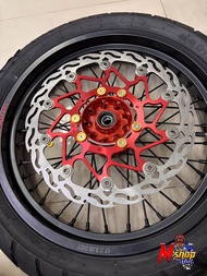 ดิสก์หน้าจานโต 320mm CRF300L / CRF300Rally ABS ลายไฟพร้อมขาจับ