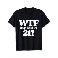 Men's Birthday Patterned T-Shirt - 21th Anniversary