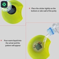 1F Color Changing Toilet Sticker Thermochromic Toilet Sticker Urinal Training Waterproof Color Chang